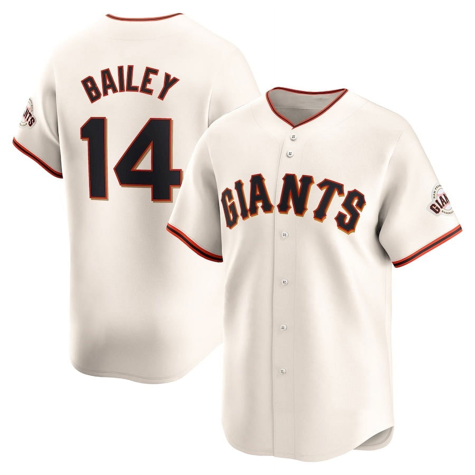 Custom #14 Cream 2024 SF Baseball Shirt Top