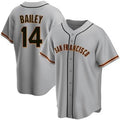 Custom #14 Gray SF Baseball Shirt Top