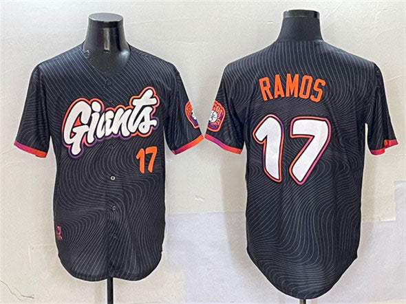 Custom #17 2025 City Connect SF Baseball Shirt Top