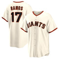 Custom #17 Cream SF Baseball Shirt Top