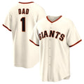 Custom #1 White SF Baseball Shirt Top