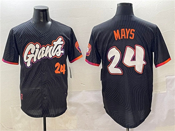 Custom #24 2025 City Connect SF Baseball Shirt Top