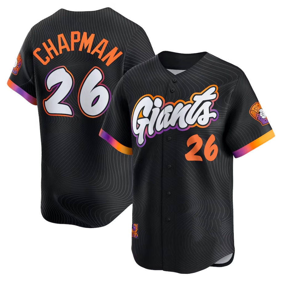 Custom #26 2025 City Connect SF Baseball Shirt Top