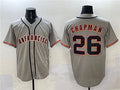 Custom #26 Gray SF Baseball Shirt Top