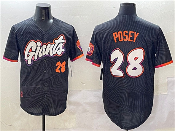 Custom #28 2025 City Connect SF Baseball Shirt Top