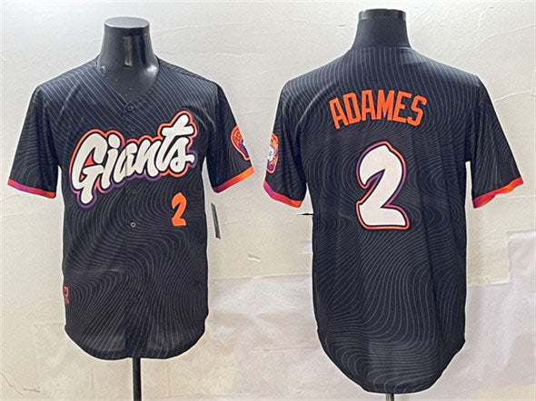 Custom #2 2025 City Connect SF Baseball Shirt Top