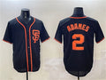 Custom #2 Black SF Baseball Shirt Top
