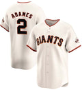 Custom #2 Cream 2024 SF Baseball Shirt Top