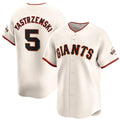 Custom #5 Cream SF Baseball Shirt Top