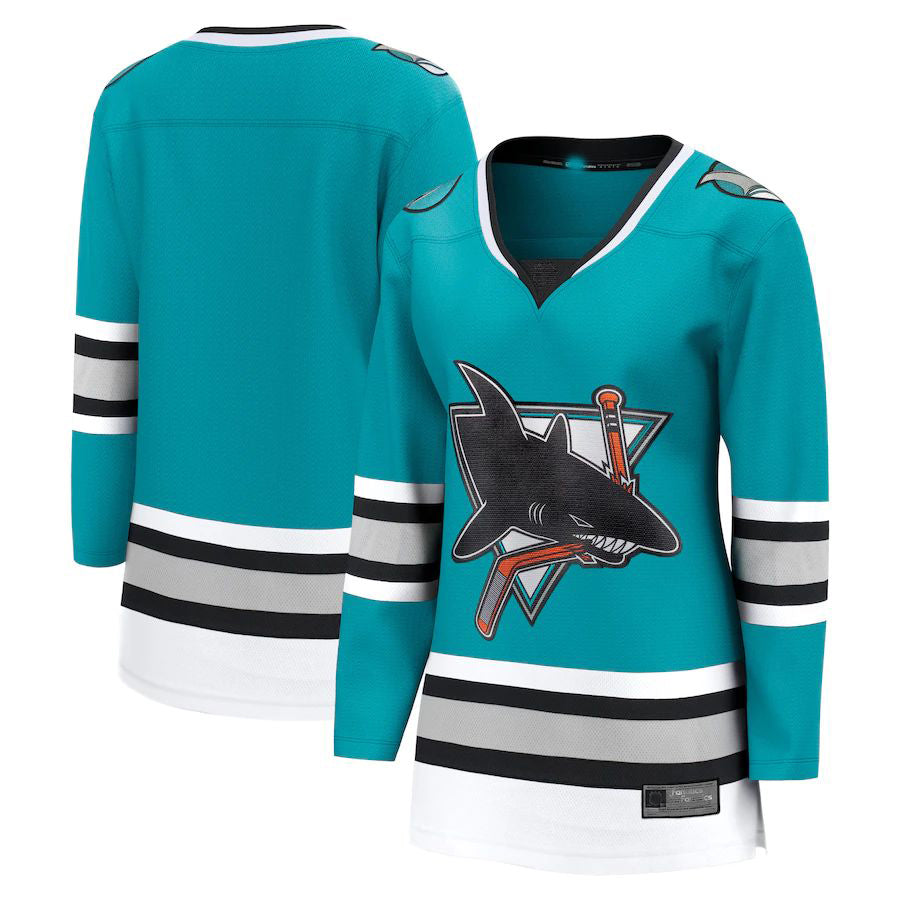 Custom Teal SJS Hockey Shirt Top