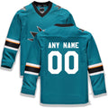 Custom Teal SJS Hockey Shirt Top
