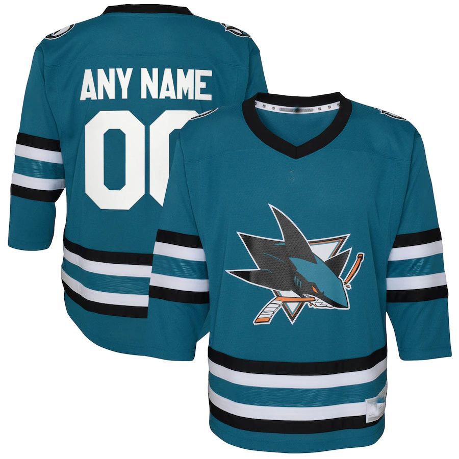 Custom Teal SJS Hockey Shirt Top