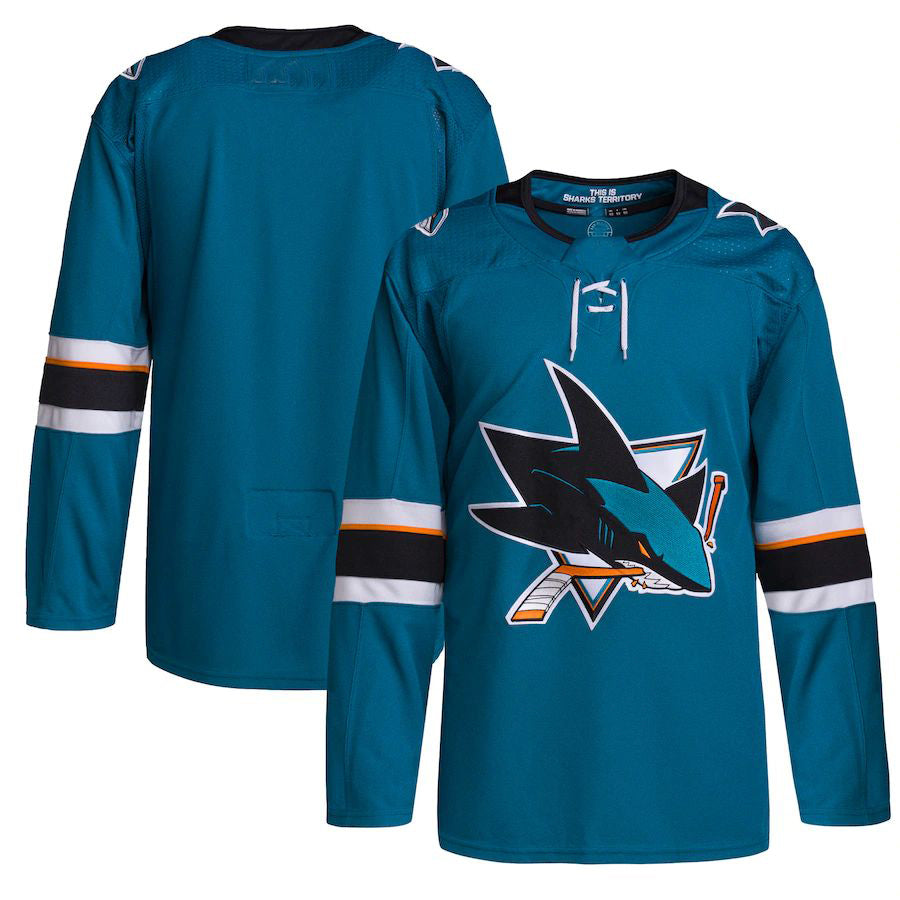Custom #22 Teal 2021 SJS Hockey Shirt Top