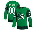 Custom Green 2023 SJS Hockey Shirt Top