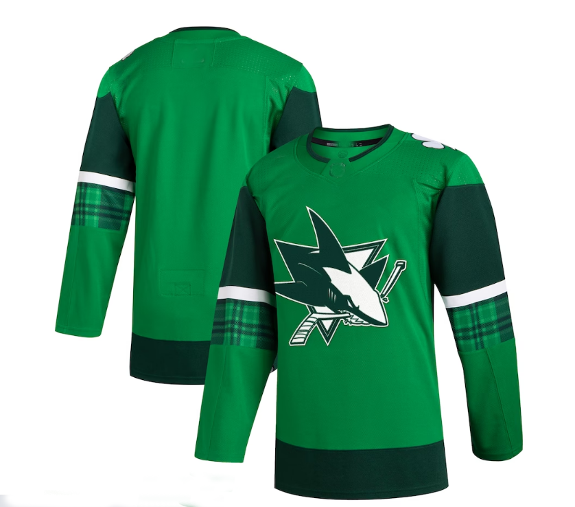 Custom Green 2023 SJS Hockey Shirt Top