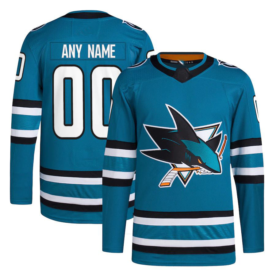 Custom Teal SJS Hockey Shirt Top