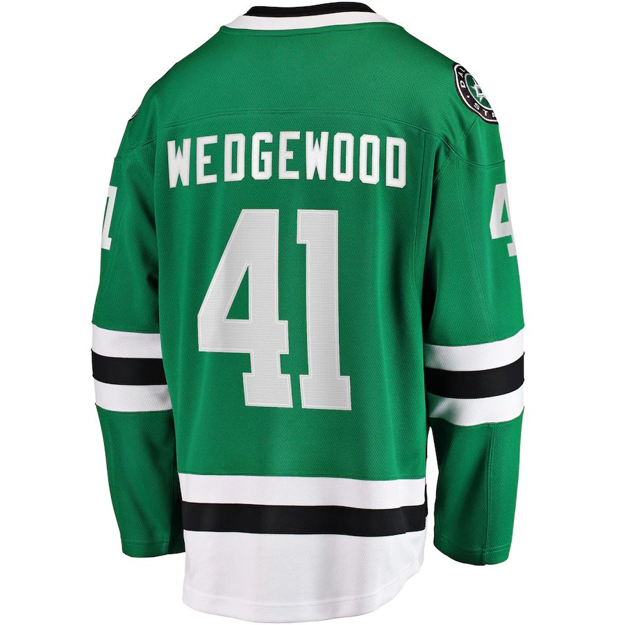 Custom #41 Green DAL Hockey Shirt Top