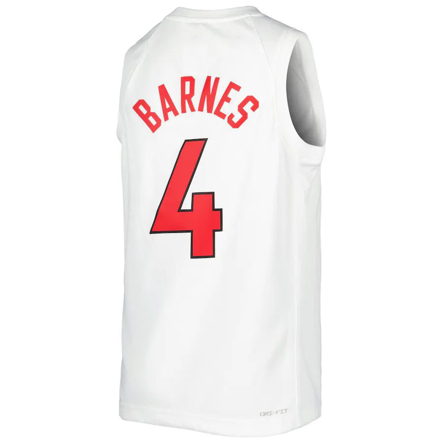 Custom #4 White TOR Basketball Shirt Top