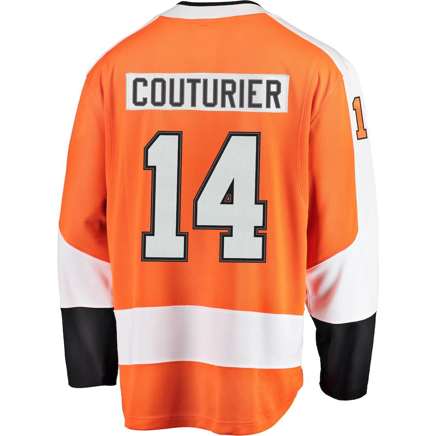 Custom #14 Orange PHI Hockey Shirt Top