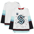 Custom #50 White SEA Hockey Shirt Top