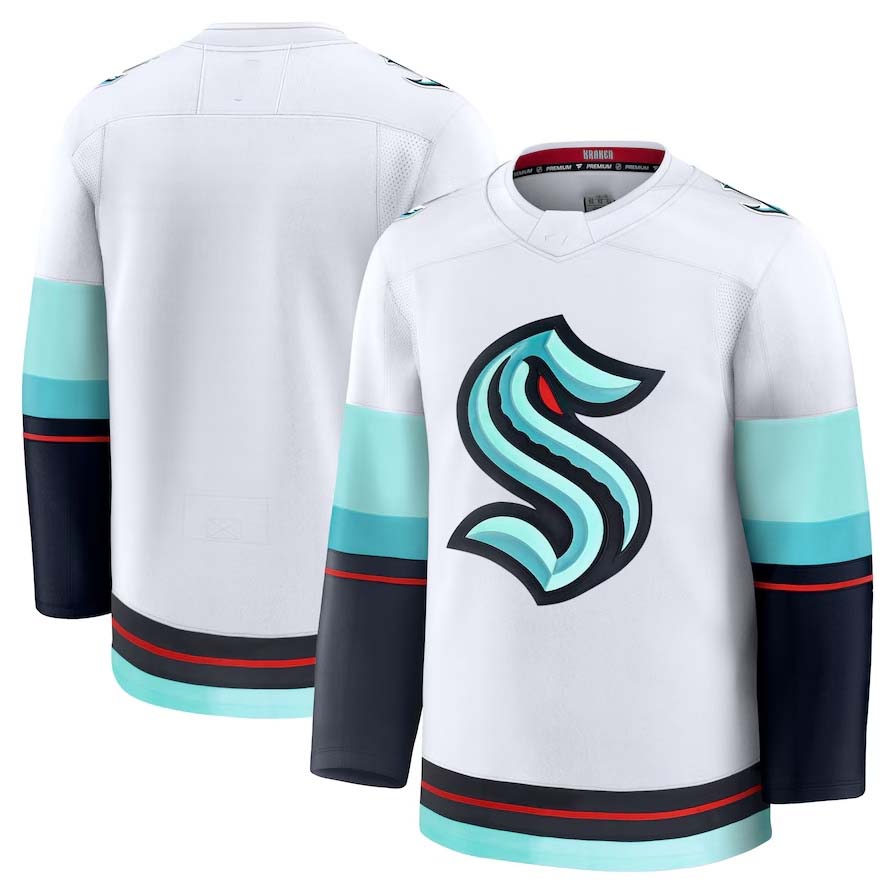 Custom White SEA Hockey Shirt Top