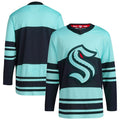 Custom Teal Retro SEA Hockey Shirt Top