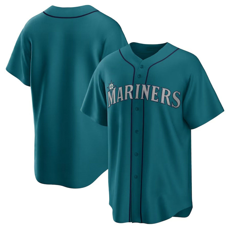 Custom Aqua SEA Baseball Shirt Top
