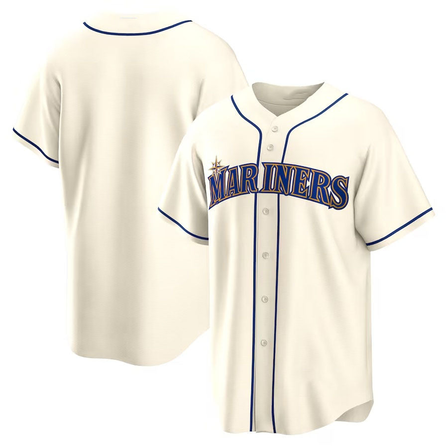 Custom Cream SEA Baseball Shirt Top