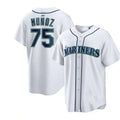 Custom #75 White SEA Baseball Shirt Top