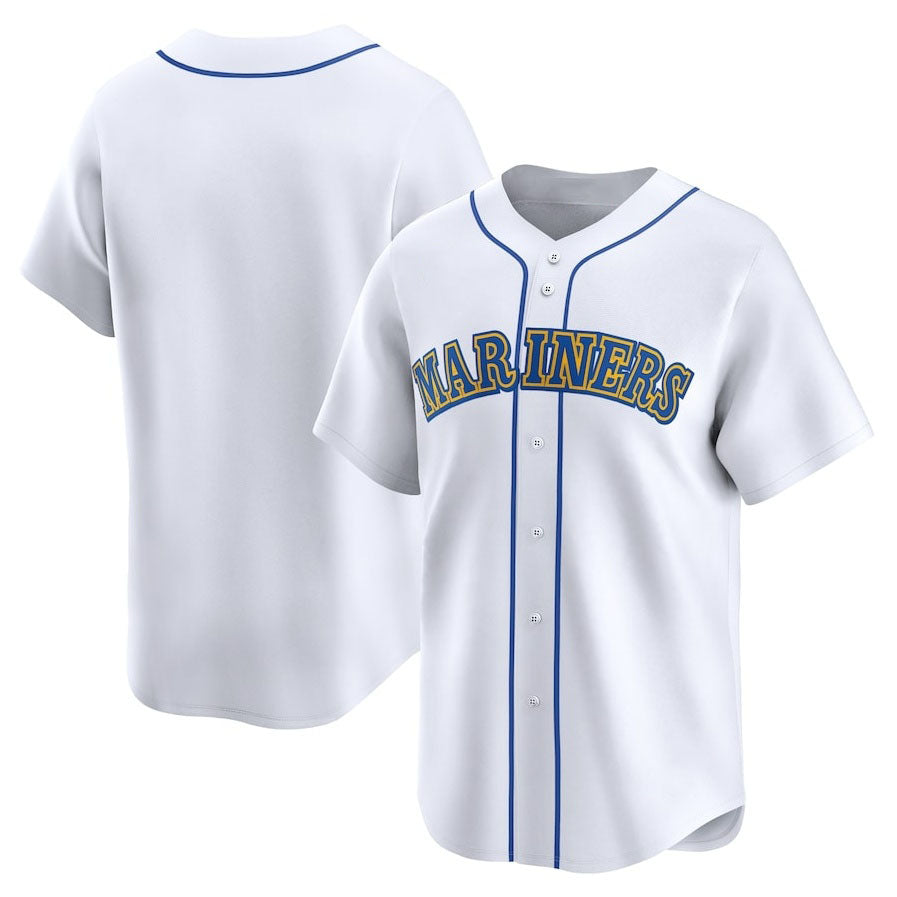 Custom White SEA Baseball Shirt Top