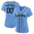 Custom Blue SEA Baseball Shirt Top