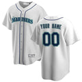 Custom White SEA Baseball Shirt Top