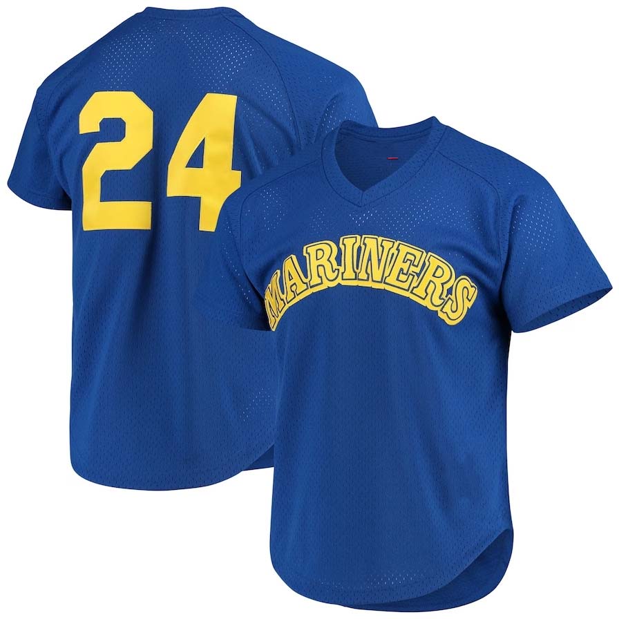 Custom #24 SEA Baseball Shirt Top