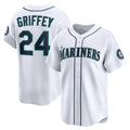 Custom #24 White Throwback SEA Baseball Shirt Top