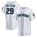 Custom #29 White SEA Baseball Shirt Top