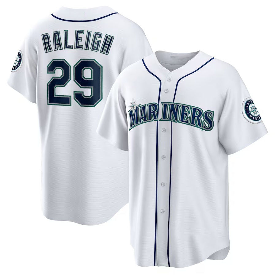 Custom #29 White SEA Baseball Shirt Top