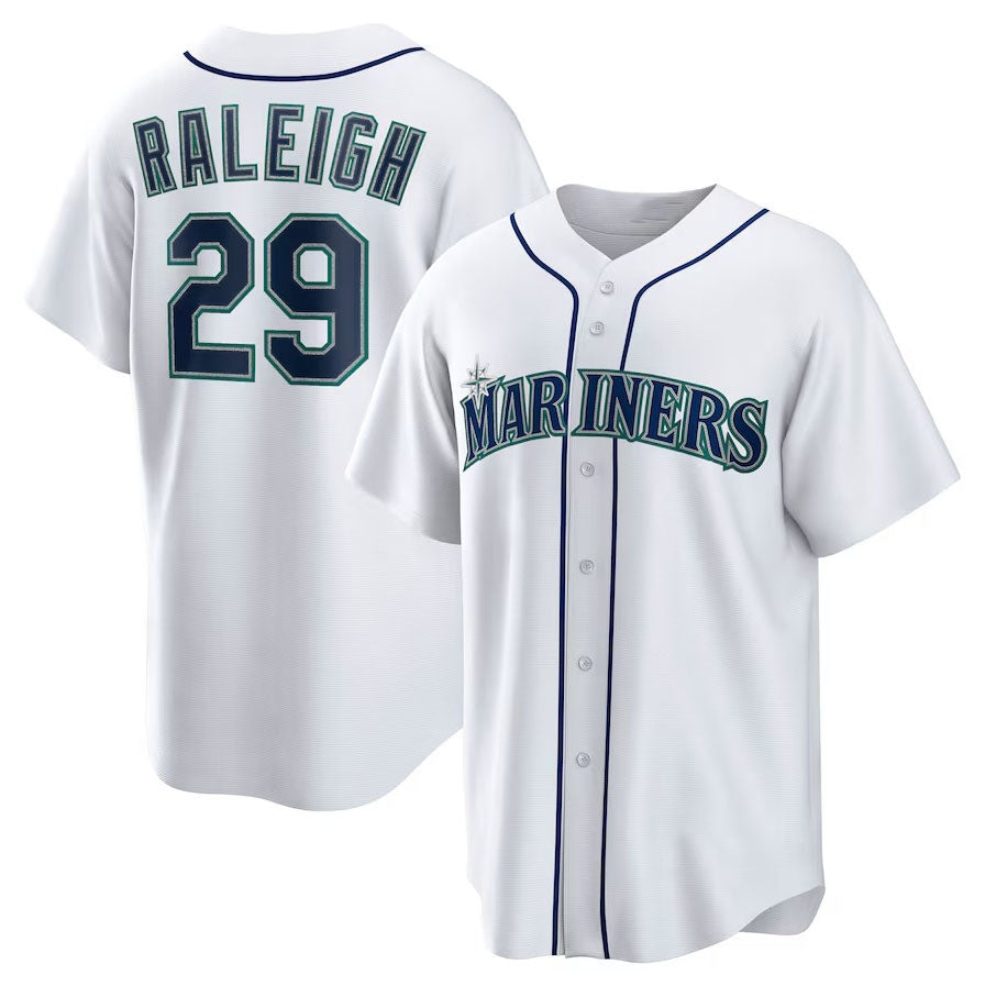 Custom #29 White SEA Baseball Shirt Top