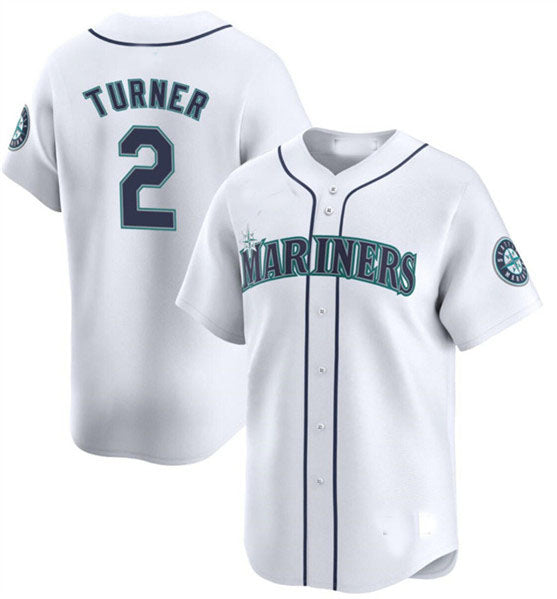 Custom #2 White 2024 SEA Baseball Shirt Top