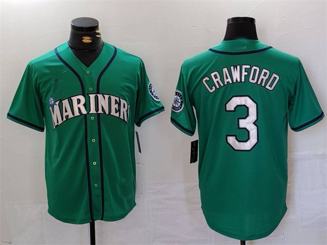 Custom #3 Aqua SEA Baseball Shirt Top