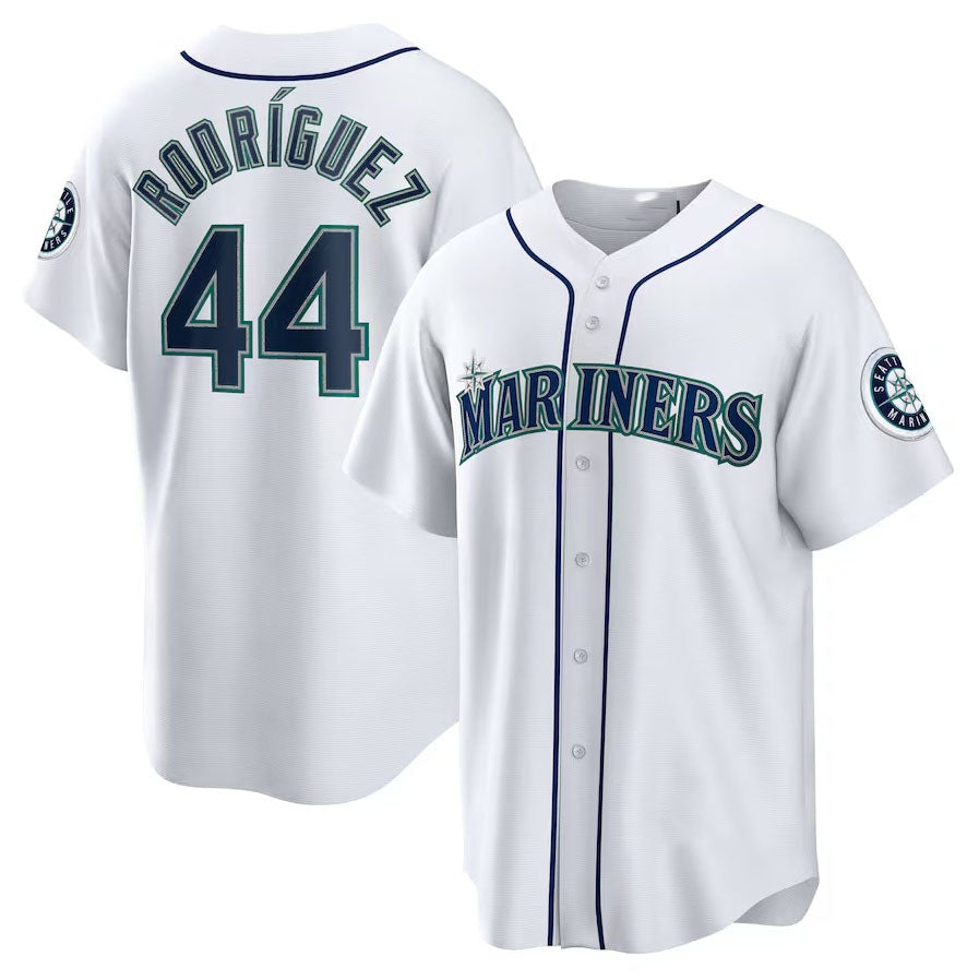Custom #44 White SEA Baseball Shirt Top