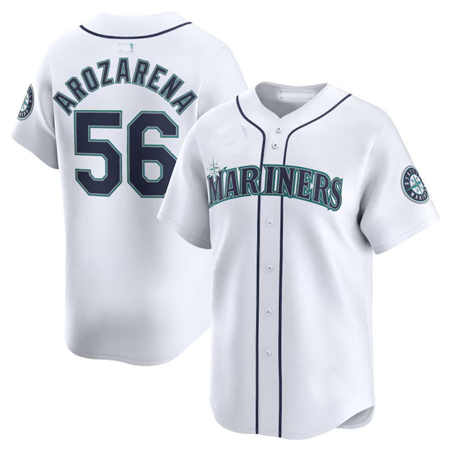 Custom #56 White 2024 SEA Baseball Shirt Top