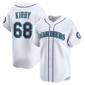 Custom #68 White SEA Baseball Shirt Top