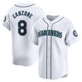 Custom #8 White SEA Baseball Shirt Top