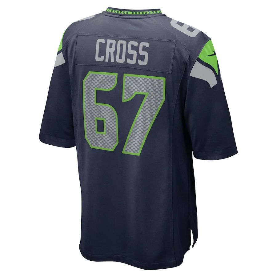 Custom #67 Navy 2022 SEA Football Shirt Top