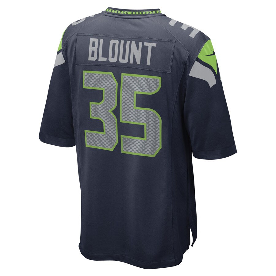 Custom #35 Navy SEA Football Shirt Top