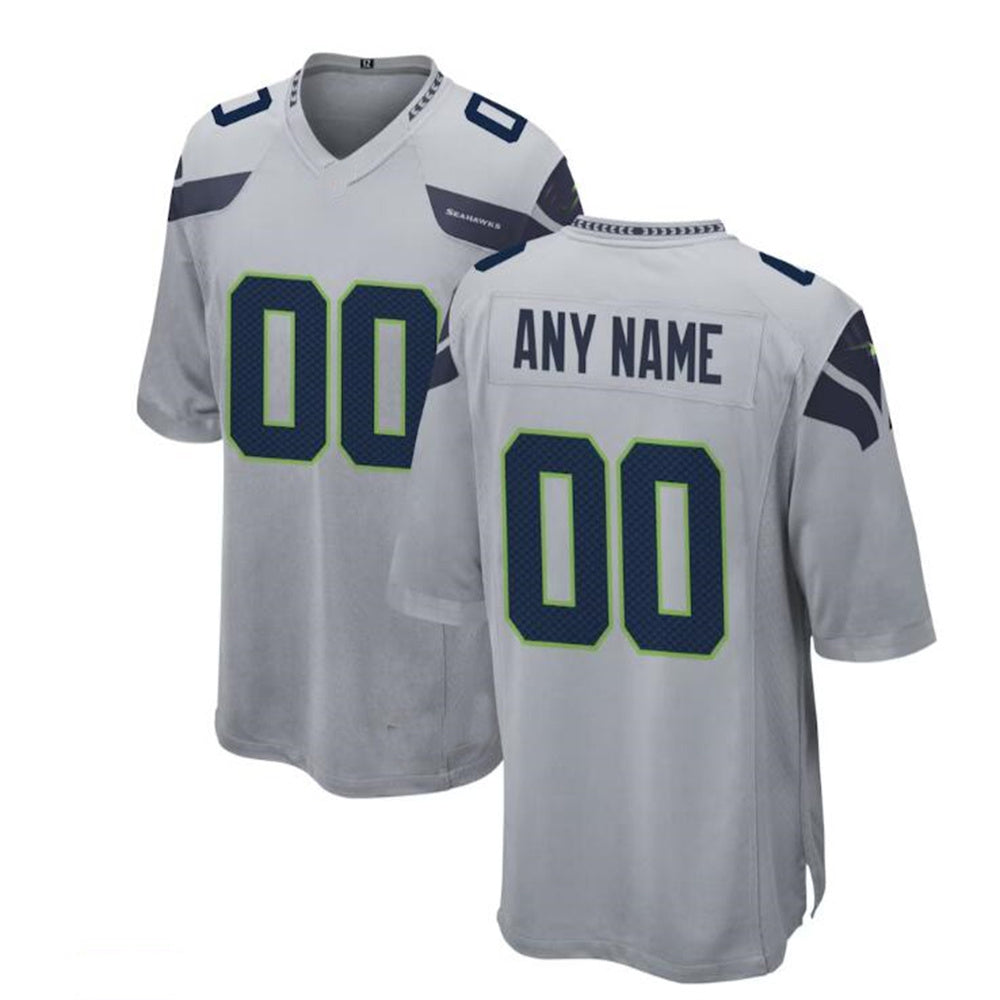 Custom Gray SEA Football Shirt Top