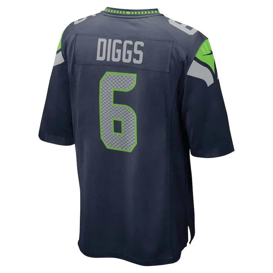Custom #6 Navy SEA Football Shirt Top