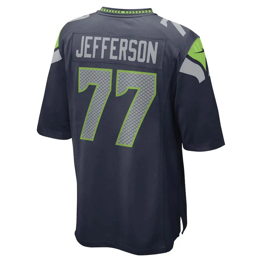 Custom #77 Navy SEA Football Shirt Top