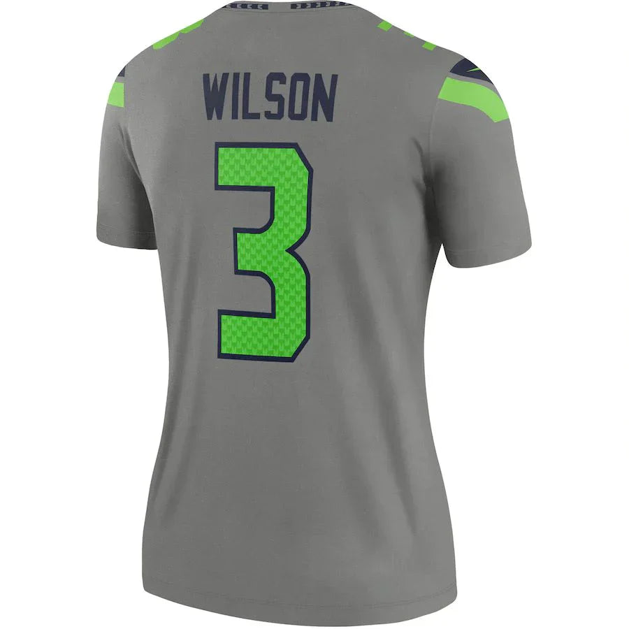 Custom #3 Gray SEA Football Shirt Top