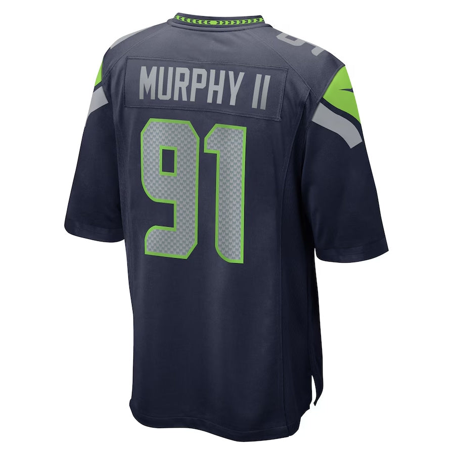 Custom #91 Navy 2024 SEA Football Shirt Top